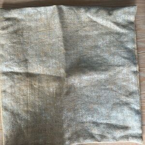 Ballard Designs Metallic Burlap pillow cover